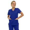 thumbnail image 3 of Medichic Women's Medical Scrubs Top - V-Neck 4-Way Stretch with 3 Pockets - Available in 20+ Colors, 3 of 6