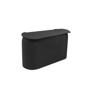 JAVOedge Black Small Car Trash Can With Lid, Flexible Material, Fits in Most Side Doors