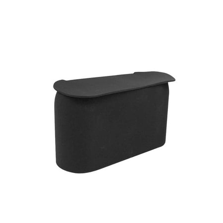 JAVOedge Black Small Car Trash Can With Lid, Flexible Material, Fits in Most Side Doors