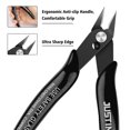 thumbnail image 3 of 2Pcs Mini Nose Cutting Plier Electrical Wire Cable Cutter Metal Side Snips Flush Pliers Convenient Durable Tool, 3 of 5