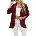 thumbnail image 3 of Women's Lightweight 3/4 Sleeve Cardigans Bolero Summer Casual Cover Up Open Front Cardigan Sweaters Jackets, 3 of 6