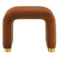 thumbnail image 4 of Koda Performance Velvet Waterfall Stool in Brass Rust, 4 of 10