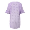 thumbnail image 4 of Kureaily Hot Women's Summer Short Sleeve V Neck Mini Dress Chiffon Polka Dot Flowy Short Dress, 4 of 5