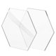 thumbnail image 3 of 12 láminas de acrílico transparente de 3,4 x 3,9 pulgadas y 3 mm de grosor para decoración de mesas de boda, posavasos y otros proyectos de bricolaje., 3 of 7