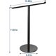 thumbnail image 5 of Nvzi Toallero en forma de T con soporte para la mano para el baño, diadema y estante de baño ligero, soporte negro para cocina, organizador de mostrador impermeable de acero inoxidable - negro, 5 of 5