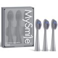 thumbnail image 1 of MySmile Cabezales de Repuesto para Cepillo de Dientes Eléctrico Sónico DY156 para Adultos, 3 Cabezales Seguros para el Esmalte, Color Gris, 1 of 4