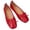 Red, variant on CHICVOMEY Flat for Women Graceful Classic Soft Insole Slip On Low Top Women’s Flats for Daily Vacation Formal Office Commute