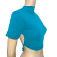 thumbnail image 4 of Mittory Women's Tie Back Crop Top, Sexy Backless Tee for Going Out, Summer & Casual Wear, 4 of 5