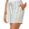 thumbnail image 2 of Briggs Ladies' Linen Blend Pull-On Short 1665534 (Blue, Medium), 2 of 5