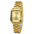 thumbnail image 4 of GOLDEN HOUR Women's Rectangular Quartz Watch, Gold Tone Stainless Steel Band, 4 of 7