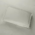 thumbnail image 3 of Pom-Pom 3 Piece Down Alternative Full/Queen Comforter Set, Grey, 3 of 4