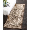 thumbnail image 2 of Unique Loom 3134975 2 x 6 ft. Imperial Lygos Runner Rug, Chocolate Brown, 2 of 2