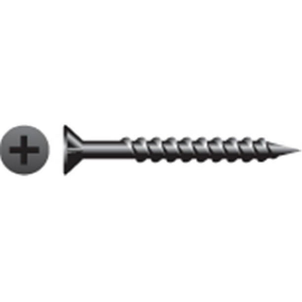 8 x 1.50 in. Phillips Flat Head Screw with Nibs Particle Board Screws