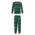 thumbnail image 3 of Matching Family Pajamas Sets Christmas PJ's Snowflake Print Top and Pants Bottom Sleepwear, 3 of 3