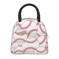 thumbnail image 1 of Disketp Baseballs Bolsa Térmica para Almuerzo, Lonchera con Abertura Amplia y Gran Capacidad, Organizador Reutilizable para Mujeres, Hombres y Adultos, 1 of 6