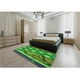 thumbnail image 5 of Ahgly Company Machine Washable Indoor Square Transitional Forest Green Area Rugs, 8' Square, 5 of 7