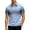 A245-Blue, variant on Kalauyu Zip Up Golf Shirts for Men Turn Down Collar Short Sleeve Shirts Gradient Print Top Lightweight Quick Dry Summer Tops
