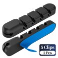 thumbnail image 1 of 1/2 PCS USB Charger Cable Organizer Cord Cable Management Clip Charging Cable Winder For Mouse Earphone Wire Organizer Holder 5 Cips 2PCS, 1 of 6