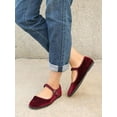 thumbnail image 4 of Nature Breeze Mary Jane Women's Flats in Wine, 4 of 4