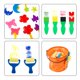thumbnail image 4 of Kit de pintura con los dedos ABEIER lavable, 12 colores para niños pequeños, 35 ml, 4 of 8