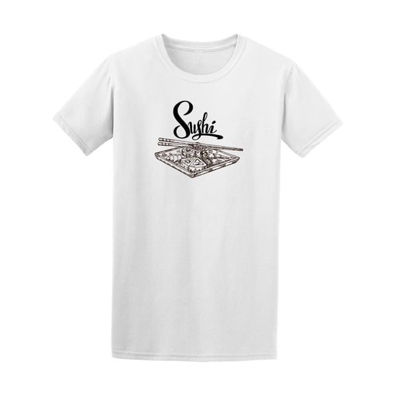 Sushi Sign In Calligraphic Style Logotype For Sushi Bar, Restaurants, Sea