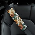 thumbnail image 4 of WYYP Flowers Leaves Pattern Car Seat Belt Cover Safety Seatbelt Protector Comfortable Car Seat Strap Pads Ideal for Car Interior Accessories 1Pcs, 4 of 5