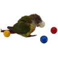 thumbnail image 6 of QBLEEV Bird Roller Rattles Toys, Parrot Foot Toys, Foraging Chewing Bell Training Trick Toys, Birds Play Gym Activity Center Cage Accessories for Small Parrots-3 Pack, 6 of 8