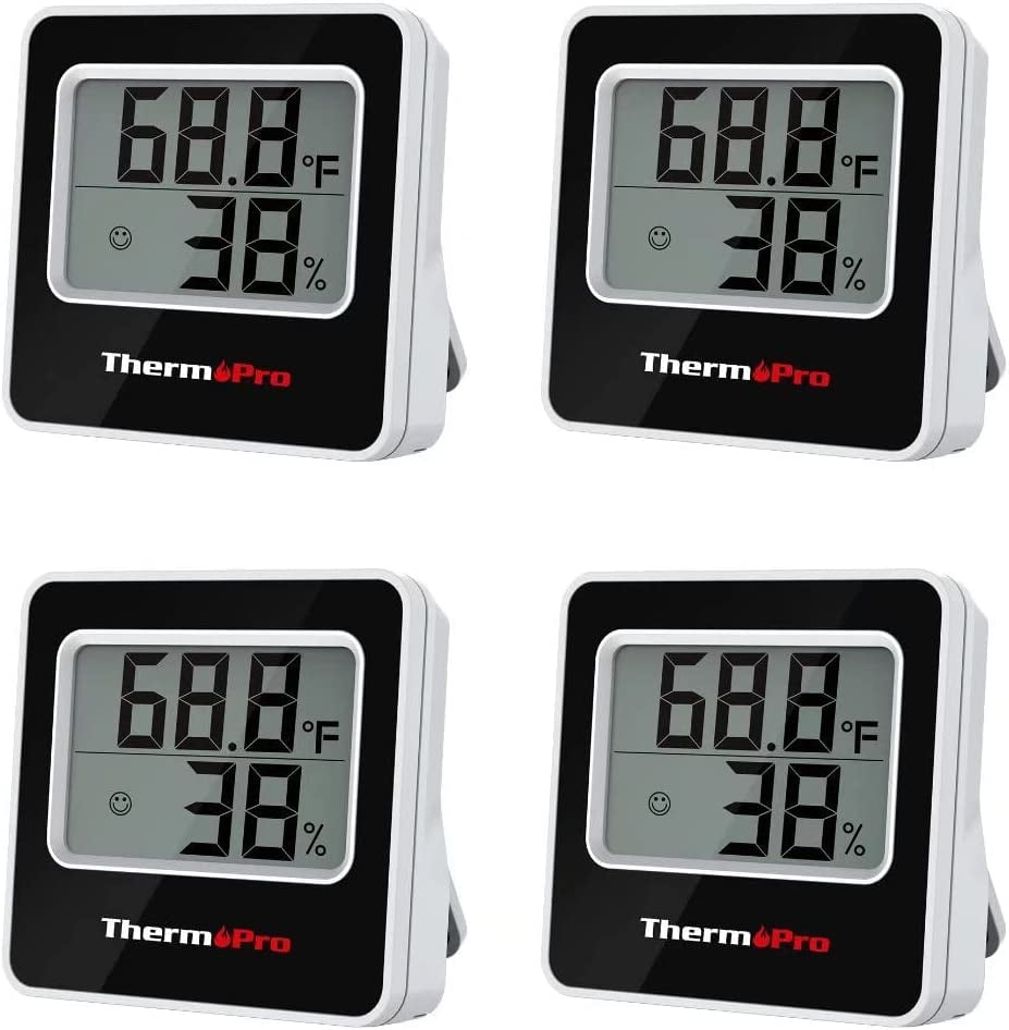 ThermoPro TP157 3 Pack Hygrometer Indoor Thermometer for Home, Room Thermometer Humidity Meter with Accurate Temperature Humidity Sensor for
