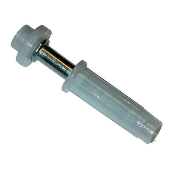 Barton Kramer 2093C White Stainless Steel Bi-fold Door Pivot 3/8 Dia. in.