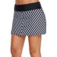 thumbnail image 5 of Jupe de Bain Rayée Chevron Noir Blanc pour Femmes, 5 of 5