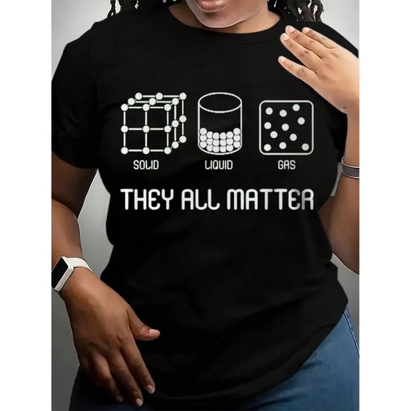 Men's Funny Science Shirt Cute Chemistry Gift Idea Solid Liquid Gas Matter Pun Teacher Scientist Molecule Element T Shirt Unisex TShirt