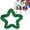 Green,8.6inch, variant on Patriotic Star Tinsel Wreath,Red White Blue Star Garlands,4th of July Wreath for Front Door Patriotic Star Hanging Wreaths for Memorial Day Independence Day Kitchen Home Indoor Window(Red,8.6inch)