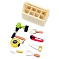 thumbnail image 4 of Caja de herramientas para casa de muñecas, linda simulación, mini caja de herramientas, modelo para diorama micro Juego de brocas para madera, 4 of 9