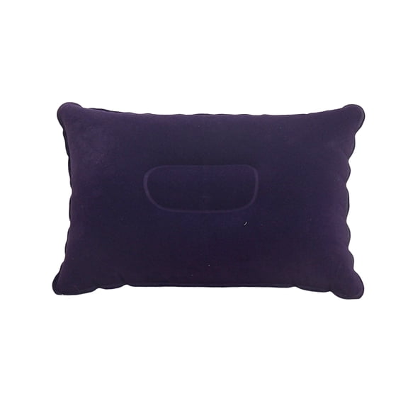 Rodiuiu Inflatable Pillow Leak-proof Ultralight Portable Travel Flocked Surface Sleeping Cushion Outdoor Camping Hiking Beach Rectangle Air Pillow