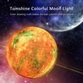 thumbnail image 3 of Moon lamp touch LED night light, 3D 15cm multicolor moon lamp color regulable con mando a distancia, USB recargable para decoración de dormitorio Xemadio LN-1936, 3 of 6
