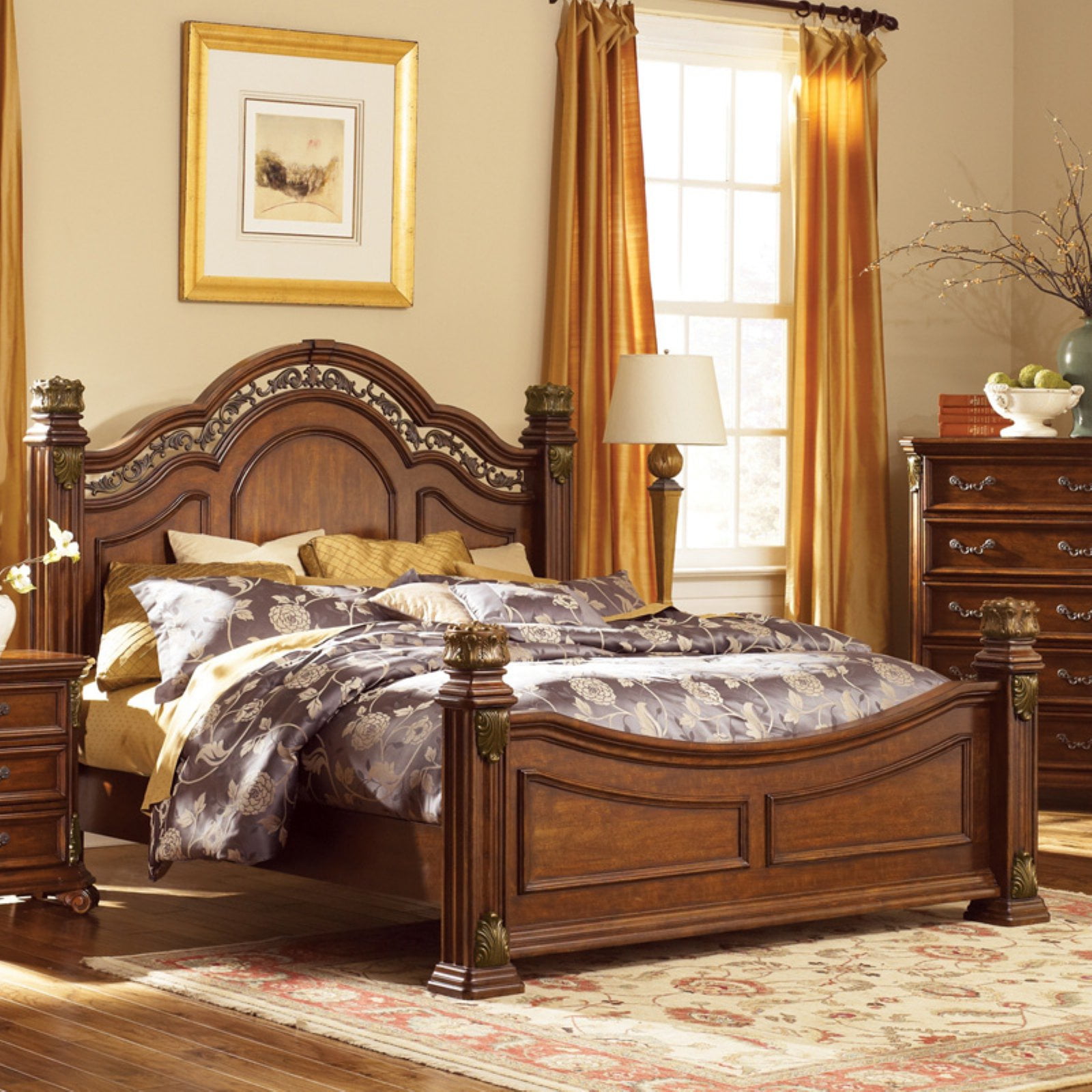 Liberty Furniture Messina Estates Mansion Poster Bed - Walmart.com