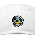 thumbnail image 2 of Dalix Cosmic Frog Embroidered Womens Cotton Dad Hat Baseball Cap Adjustable in White, 2 of 5