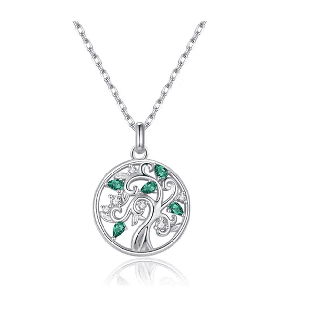 Collar Con Dije De Plata 925 Árbol De La Vida