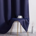 thumbnail image 6 of THD Cambridge Navy Blackout Curtains 84 Inches Long - Room Darkening Blue Curtains for Bedroom, Sleep Well Thermal Insulated Window Curtain Grommet Panels, Set of 2 (52 W x 84 L, Navy Blue), 6 of 9