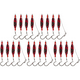 thumbnail image 1 of 4 Uds. Aparejos Flotantes para Bagre Bobbers Pesca Alta Flotabilidad () Rojo, 1 of 4
