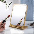 thumbnail image 3 of Rectangular Wooden Makeup Mirror with Adjustable Stand and Folding Design Cosmetic Table Mirror for Home Use, 3 of 5