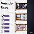 thumbnail image 5 of Decorative Plastic Desk Drawer Organizer Tray, Grey (Set of 5) Open Home Storage Bins Organizer Baskets, for Organizing Closet Shelves Drawer Shelf - Ribbed Collection, 5 of 5