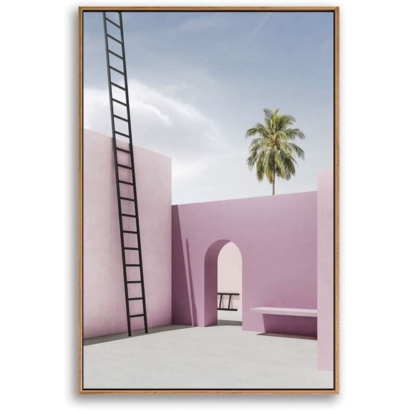 IDEA4WALL Framed Canvas Wall Art for Living Room, Bedroom Colorful Corridor Canvas Prints for Modern Home Decoration Ready to Hang