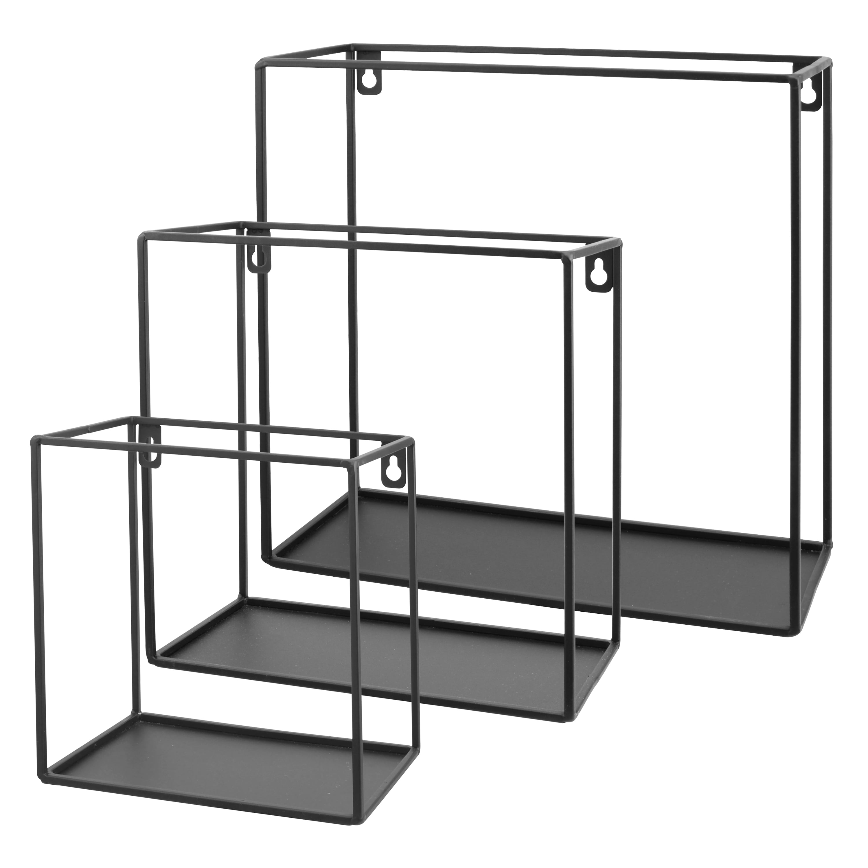 Square Shelves Set of Three Shelves Geometric Shelves 