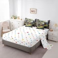 thumbnail image 5 of Manfei Vintage Rustic Cottage Twin Bedding Sets 7-Piece for Female Men,Nature Scenery Bedding Comforter Set Microfiber,Colorful Floral Flowers Breathable Sheet Sets,Microfiber Bedroom Decor, 5 of 8