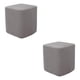 thumbnail image 2 of Advancent Square Foot Rest Ottoman Covers Decorative  Slipcover Footstool Gris 2piezas, 2 of 6