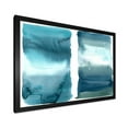 thumbnail image 2 of Designart 'Abstract Impression Ocean Blue Aquatic I' Modern Framed Art Print, 2 of 4