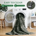 thumbnail image 3 of SORONO KATE 9'x12' Floral Area Rugs for Living Room, Machine Washable Oriental Vintage Distressed Non Slip Soft Indoor Area Carpet, Green, 3 of 7
