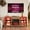 50-59 inches Oak, variant on Hemvt Modern TV Stand for Living Room with Electric Fireplace, 58" Media Console with Glass Shelves, LED Color Lights, USB Charging Outlet & Remote Control, Fits TVs up to 65", White