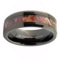 thumbnail image 2 of Metals Jewelry Tungsten Carbide 8mm Men's / Women's Adult Wedding Band Black Plated with Camouflage Inlay Ring Size 11.5, 2 of 6
